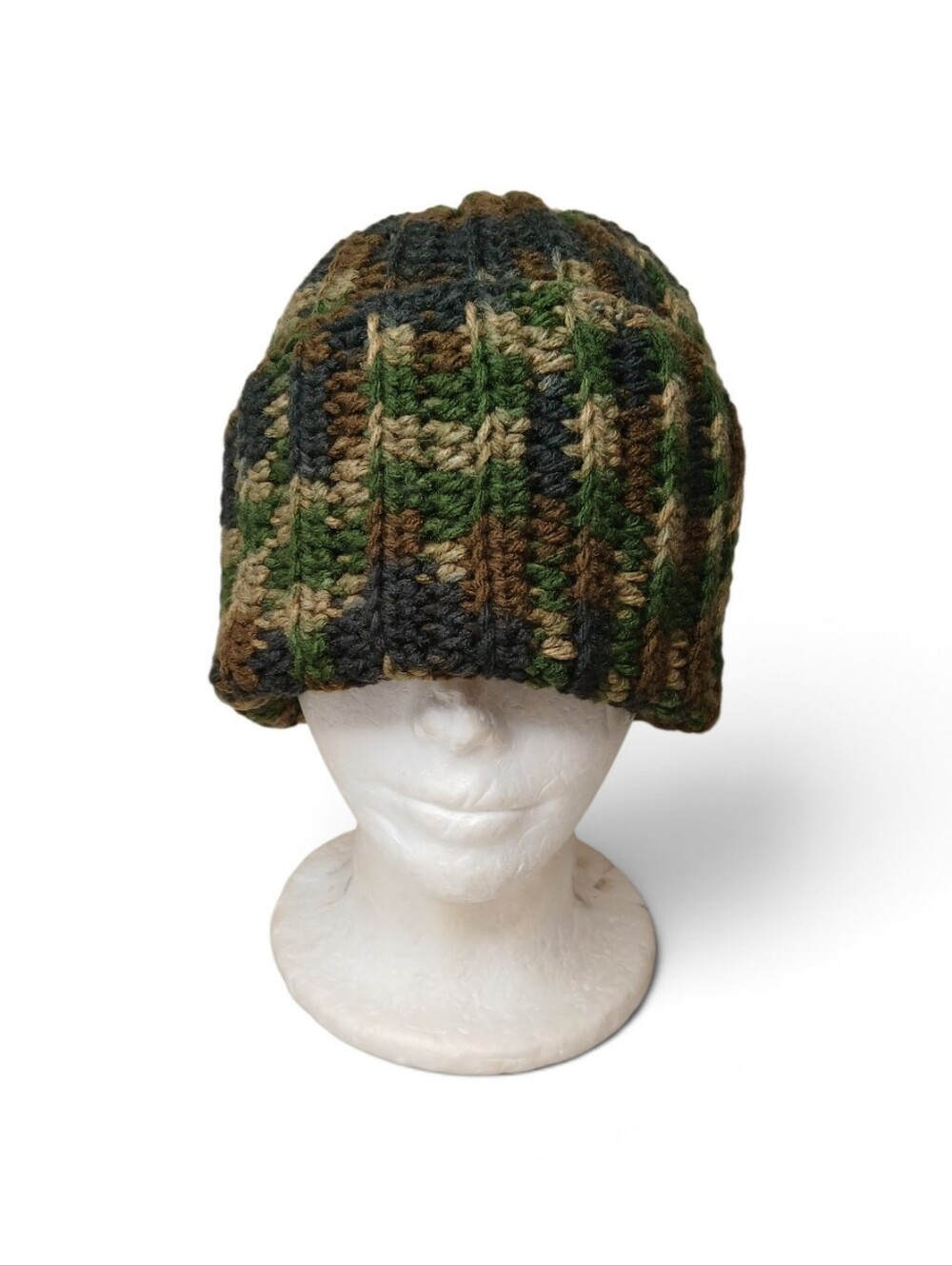 Camouflage Crochet Beanie Hat - Camouflage